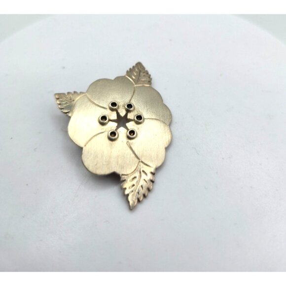 Vintage Francisco Rebajes Modernist Sterling Silver Poppy Brooch Signed - Picture 2 of 7